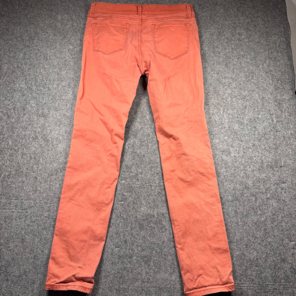 JcPenny Skinny Pants Womens 8 Coral Pink‎ Mid Rise Chino Stretch Twill - Picture 3 of 13